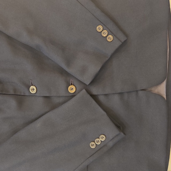 VTG 100% Virgin Wool Single Breasted Classic Navy Blazer Sports Jacket Size 46R - Picture 4 of 12